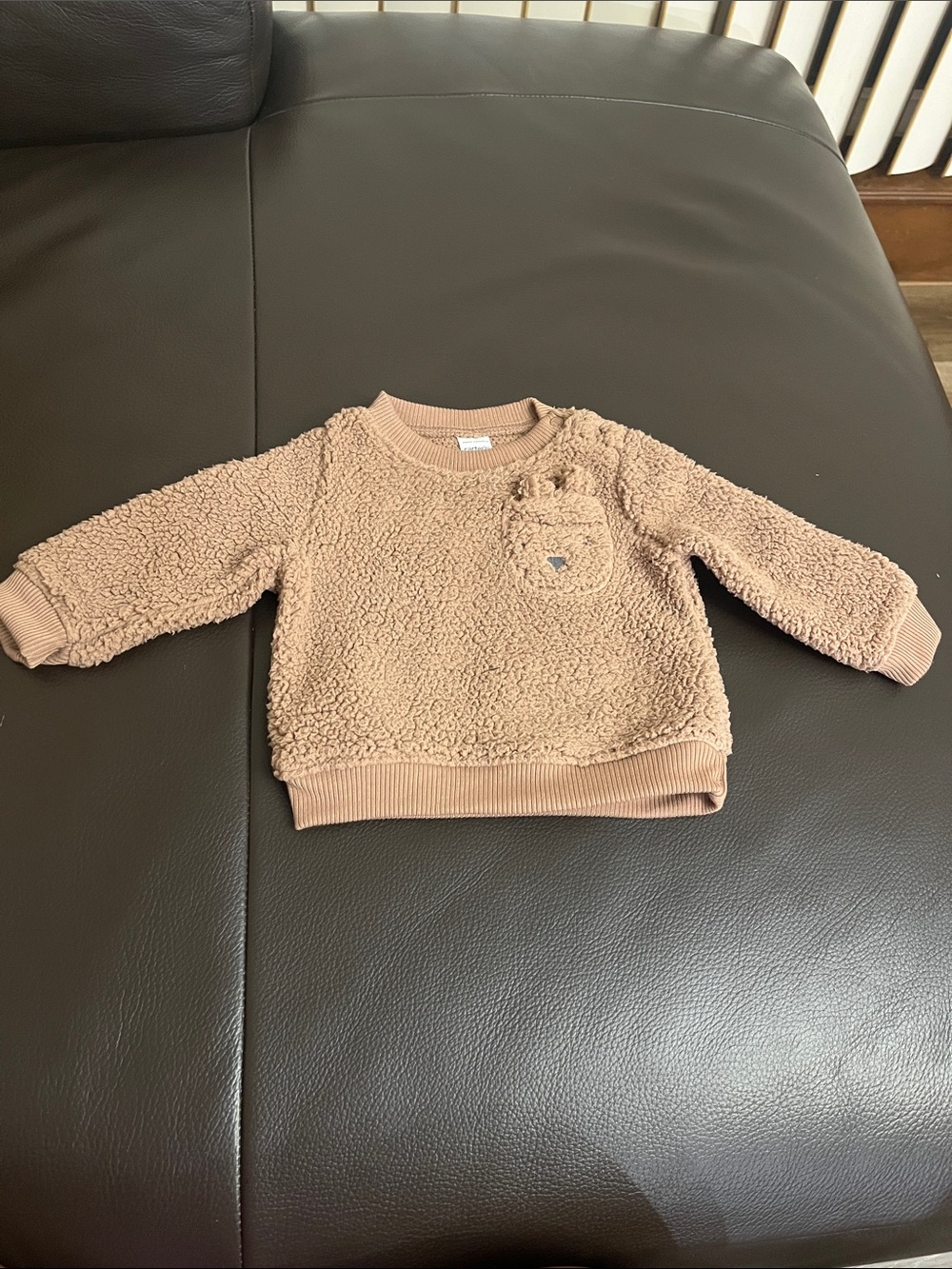 Carter's Plush Sherpa Sweatshirt - Beige/Tan